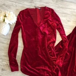 Red velvet love dress